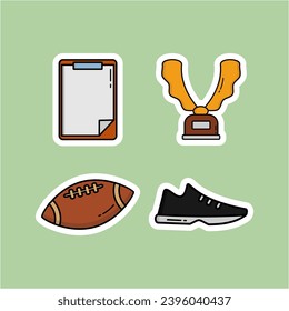 A composition featuring shoes, a cell phone, and a football in close-up. Suitable for sports and technology-related designs, fashion concepts, and lifestyle themes in digital and print media.
