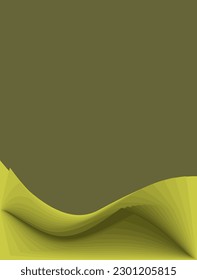 composition of fields and colors nuanced green