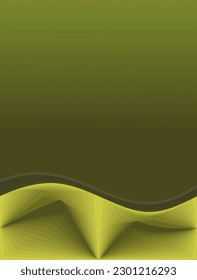composition of fields and colors nuanced green