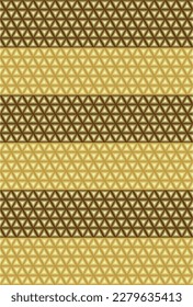 the composition of the fields and geometric shapes in the form of a triangle with a golden color