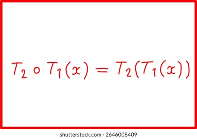 fórmula de composição de transformação, álgebra de transformação linear