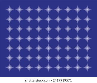 composition of geometric fields with blue nuances as inspiration for visual design