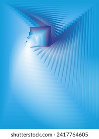 a composition of geometric lines and planes with blue gradations as a visual design element