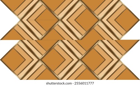 composition of geometric lines and planes with gold and brown gradient colors as inspiration for ornaments and graphic designs