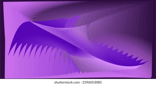 composition of geometric lines and planes with gradient colors of violet and purple as inspiration for visual design needs