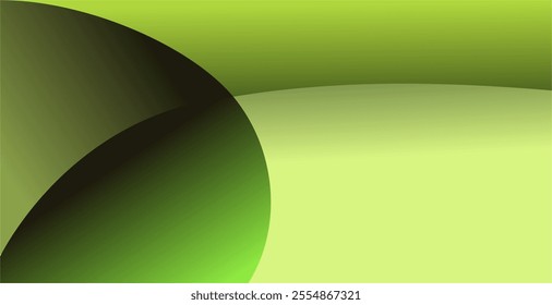 composition of geometric lines and planes with green gradations as a background design for visual art or motifs in disposable art