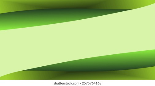 composition of geometric lines and planes with green gradations as a background design for visual art or motifs in disposable art