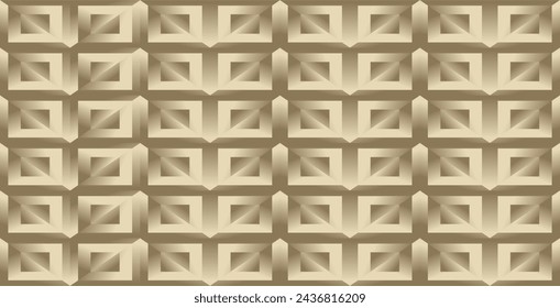 Eine Komposition von geometrischen Ebenen, die wiederholt mit braunen Abstufungen als grafische und künstlerische Inspiration angeordnet sind