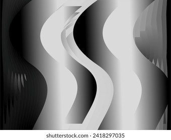 composition of geometric planes with black to gray as inspiration and for needs in visual design