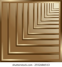 composition of geometric planes in the form of squares of various sizes with shades of brown and gold as background inspiration for graphic designs or as ornaments for artistic use