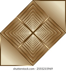 composition of geometric planes in the form of squares of various sizes with shades of brown and gold as background inspiration for graphic designs or as ornaments for artistic use