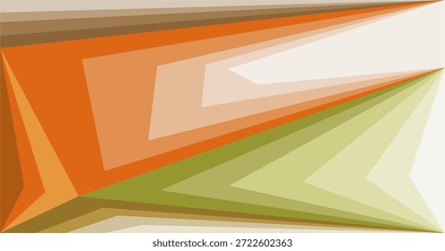 Composition of geometric planes and shapes in various colors as a background design for visual art or motif for disposable art.