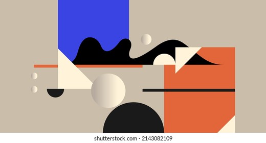 Composición con formas geométricas. Fondo abstracto para el diseño. Gráficos de diseño