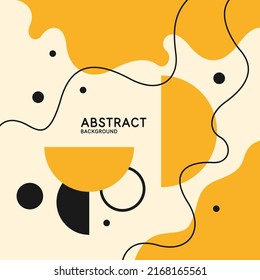 Composition with geometric shapes. Abstract background for design. Trendy stylish graphics