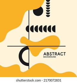 Composition with geometric shapes. Abstract background for design. Trendy stylish graphics