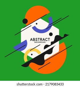 Composition with geometric shapes. Abstract background for design.