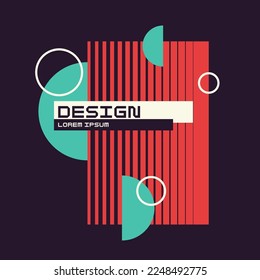 Composition with geometric shapes. Abstract background for design.