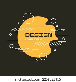 Composition with geometric shapes. Abstract background for design.