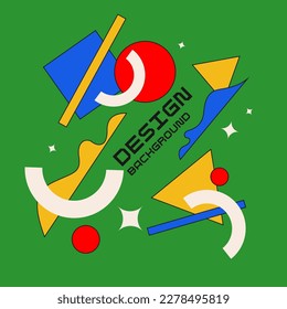 Composition with geometric shapes. Abstract background for design.