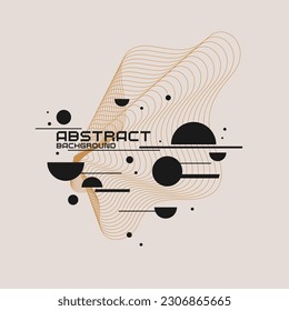Composition with geometric shapes. Abstract background for design.