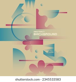 Composition with geometric shapes. Abstract background for design.