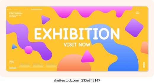 Composition with geometric shapes. Abstract background for design.