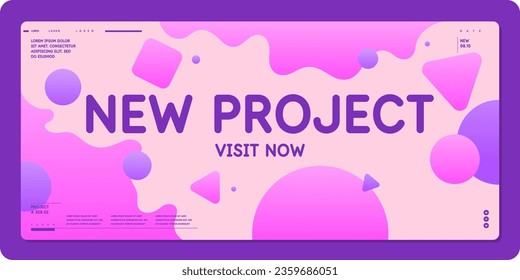 Composition with geometric shapes. Abstract background for design.