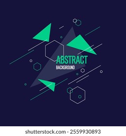 Composition with geometric shapes. Abstract background for design. A template for advertising in a modern style. Stylish illustration for the poster. Trendy stylish graphics.