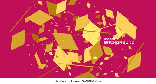 Composição com formas geométricas. Fundo abstrato para design. Um modelo para anunciar em um estilo moderno. Ilustração elegante para o cartaz. Elementos gráficos estilosos da moda