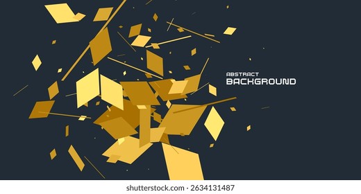 Composição com formas geométricas. Fundo abstrato para design. Um modelo para anunciar em um estilo moderno. Ilustração elegante para o cartaz. Elementos gráficos estilosos da moda