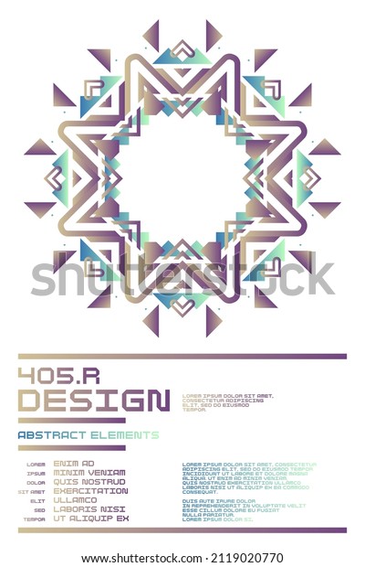 Composition with geometric shapes. Abstract
background for
design.