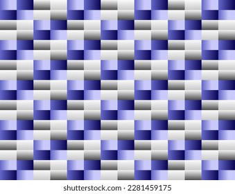 composition of geometric shapes and fields with soft shades of gray and blue-violet gradations