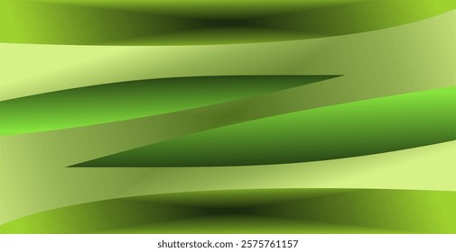 composition geometric shapes with green gradient color tones as a background design for visual design needs