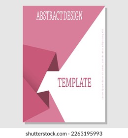 The composition of geometric shapes. Layout for creative ideas for the design of title pages, covers, books, brochures, leaflets, posters, booklets. Layout of the interior and decoration ideas