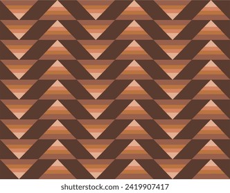 composition of geometric triangular fields with dark and light brown colors as inspiration for visual design