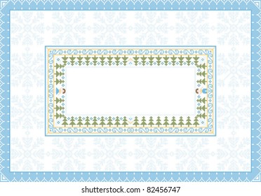 Composition with geometrical designs for the festive table-cloth