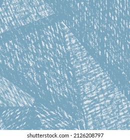 Composition with hatched triangles. Geometric decoration. Drawing in light blue tones.
