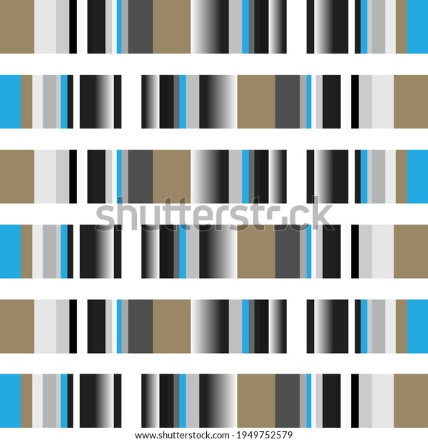 A composition with horizontal stripes\
divided into differently colored\
fields