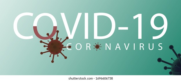 Composición de la idea del virus corona Covid 19 Vector