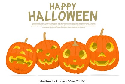 Composition of Jack-O'-lantern on transparent background
