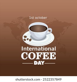 Composition with jezve on light background. Banner for International Coffee Day