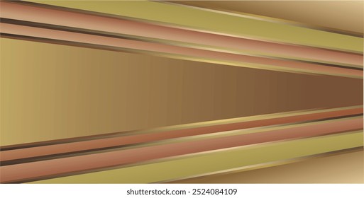 composition of lines and blank areas in gradient brown and gold as a background design in graphic visual elements and for other visual design needs