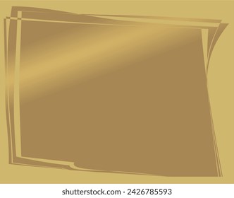 A composition of lines, planes and abstract shapes is arranged on a background of gold and brown gradations as background inspiration for the visual design