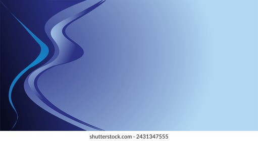 composition of lines, planes and abstract shapes with blue and black gradations as a background for visual design