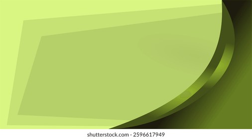 composition of lines, planes and abstract shapes with green gradations as a background for visual designs and as inspiration for other used art