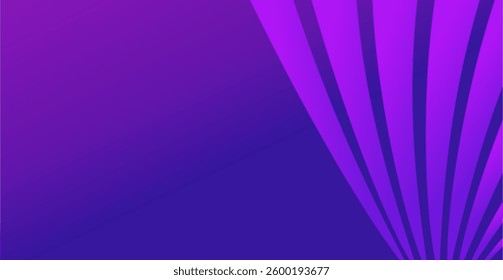 composition of lines, planes and abstract shapes with purple and blue violet as inspiration for background design or as a motif in used art
