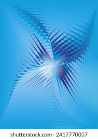 composición de líneas y planos con gradaciones azules como elemento de diseño visual