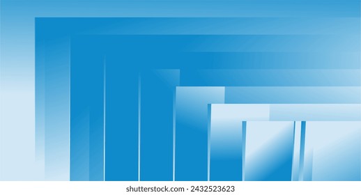 composition of lines, planes and geometric shapes with blue gradients as a visual design background and also as a visual in the art of use