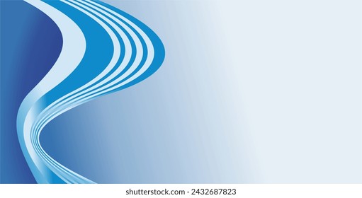 composition of lines, planes and geometric shapes with blue gradients as a visual design background and also as a visual in the art of use
