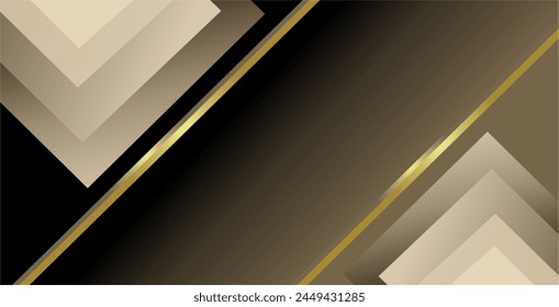 composition of lines, planes and geometric shapes with gradations of brown, gold and black that give a dynamic, elegant and luxurious impression as inspiration for applied art designs